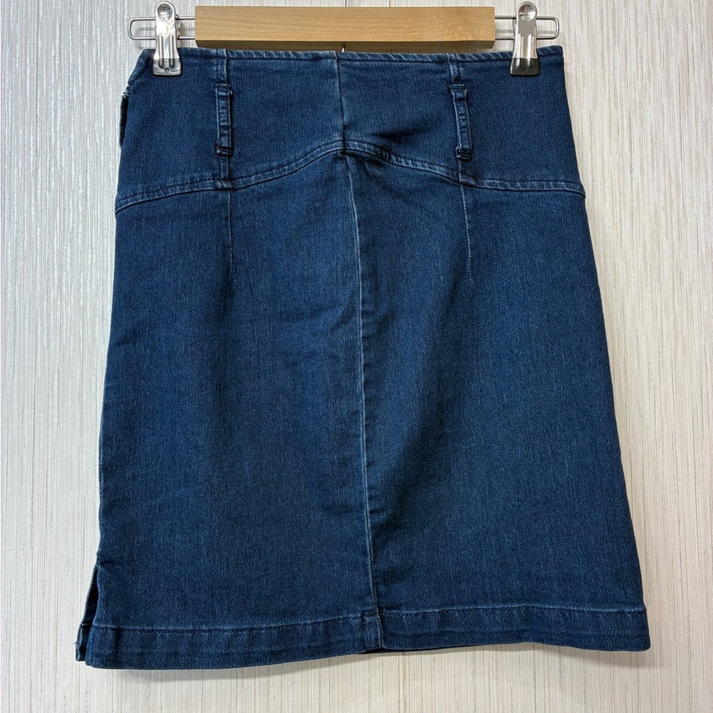 Free People Denim Mini Skirt Womens Size 2 Boho Y2K Western‎ Festival Indie